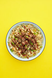Teriyaki Cubed Fried Rice