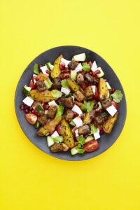 Tempeh Cubed Madras Bombay Potato Salad