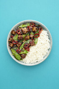Teriyaki Cubed in a Sticky Sauce