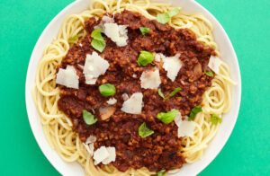 Tempeh Spaghetti Bolognese